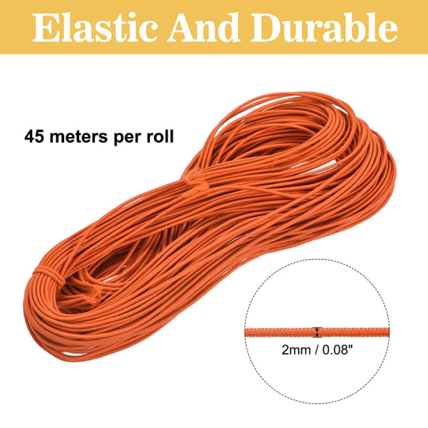 Tyg elastisk lina 45 yards 2 mm (1/16") - Crafts beading lining