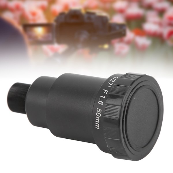 50mm Enkeltbrettslinse 3MP HD Vidvinkel M12 Grensesnitt Passer for CCTV Sikkerhetswebkamera