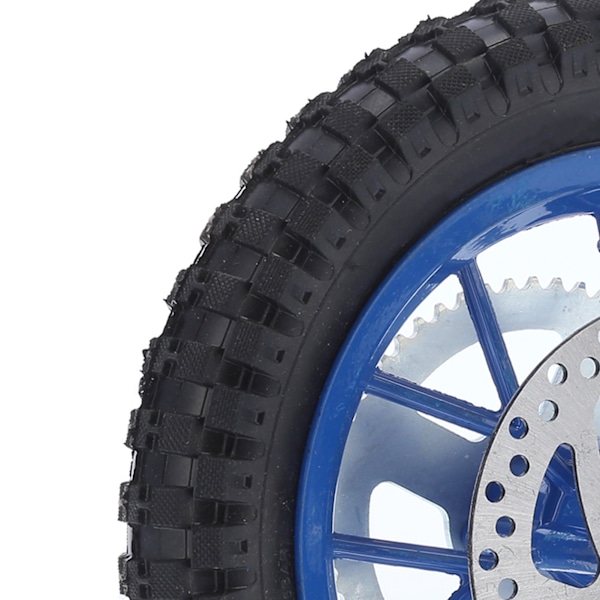 12.5x2.75 tum Mini Cykel Bakhjul Antihalk Gummi Stål Legering för 47cc 49cc 2-takts Dirt Bike (Blå)