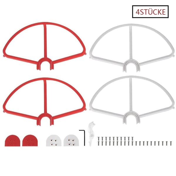 Paket med 4 propellerskydd för DJI Phantom 3 Standard, Advanced och Professional, snabbkoppling, frånkopplingsbart propellerskydd