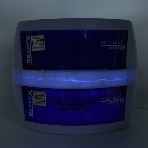 Dobbeltlags UV-rengjøringsboks for neglkunst, UV-ozon-rengjøringsboks, EU-plugg 220V
