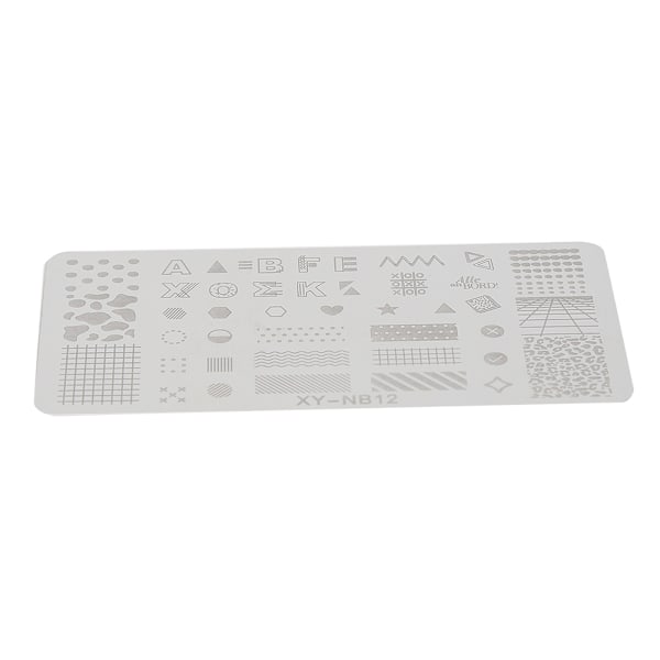 Nail Stamping Plates Stencils Pattern DIY Nail Printing Stamping Template Manicure Tool09-12