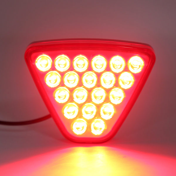 12V Auto Baklykt 20 LED Brems Bakover Advarselslampe Blink Strobe Universal for Motorsykkel ATV Lastebil SUV Rød