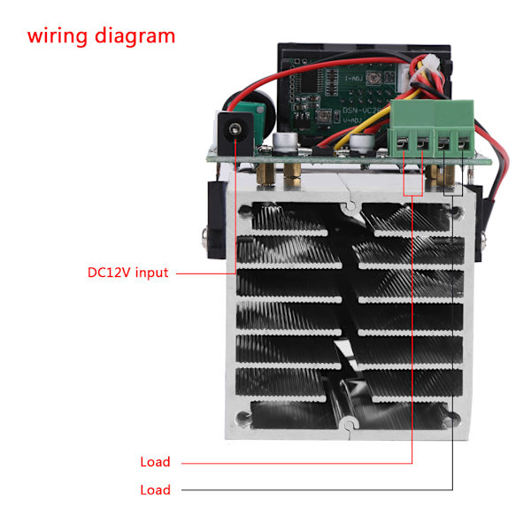 Elektronisk Last 0-10A 100W DC 12V Urladdningsbatterikapacitetstestare Testmodul
