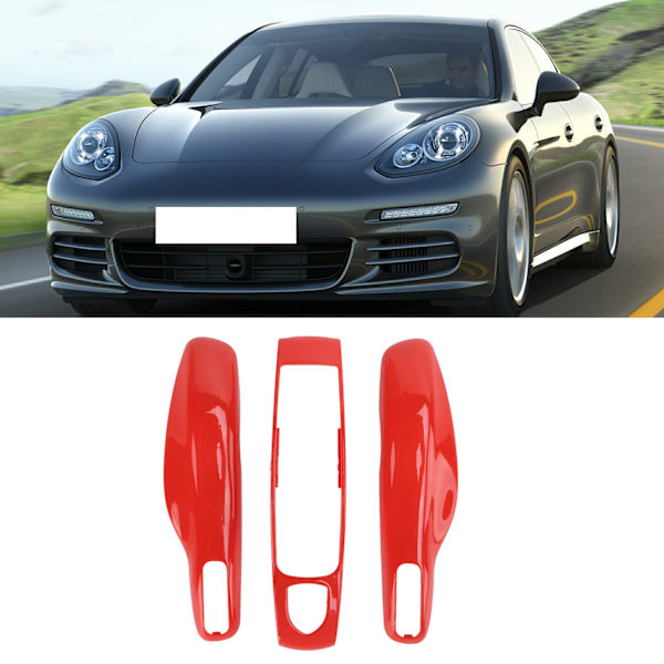 Nøglefob Cover Shell Beskytter Bil Modificering Udskiftning til Panamera Cayenne MACAN Boxster Cayman 911 718Orange