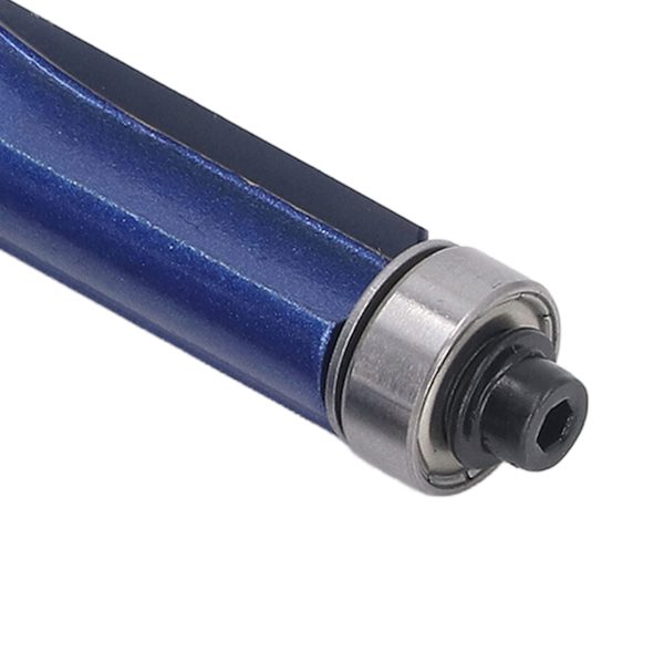 4 st Flush Trim Fräsfräs 1/4 Skaft Wolframkarbid Hög Hårdhet Kant Flush Trimming Bit för Träbearbetning