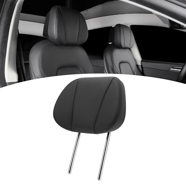 Bilpilot Hodepute 8-veis Justerbar Avlastning Nakkeutmattelse Sete Hodepute Erstatning for Tesla Model 3 Y