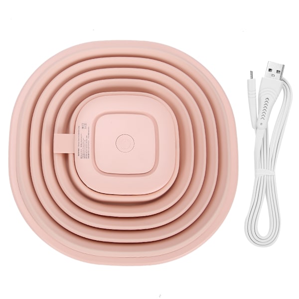 USB-käyttöinen kannettava kauneusvälineiden UV-puhdistuslamppu Älykäs puhdistuslamppu (Vaaleanpunainen)