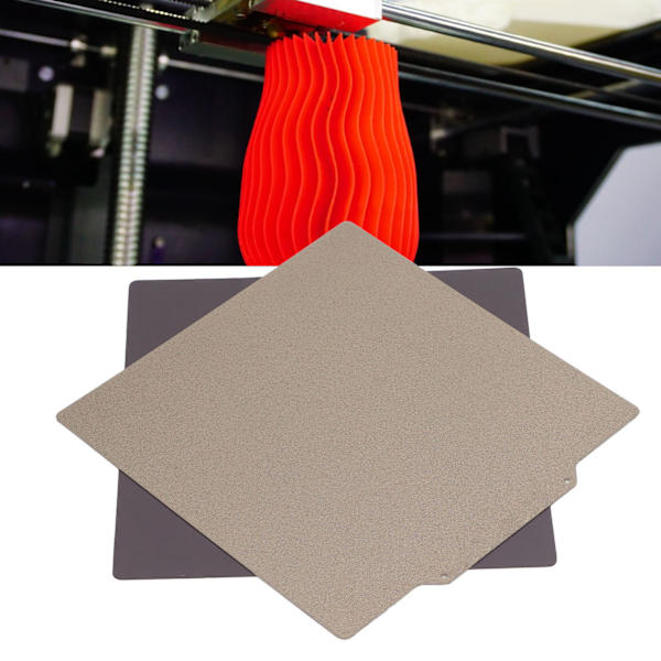 Fleksibel Stålplade Dobbeltsidet PEI Pulver Magnetisk 3D Printer Byggeplade Platform 220x220mm