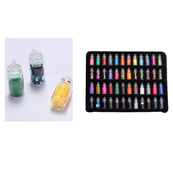 Glitter Dekoration Blandende Farve DIY Neglekunst Stickers Sequins Polish 2#