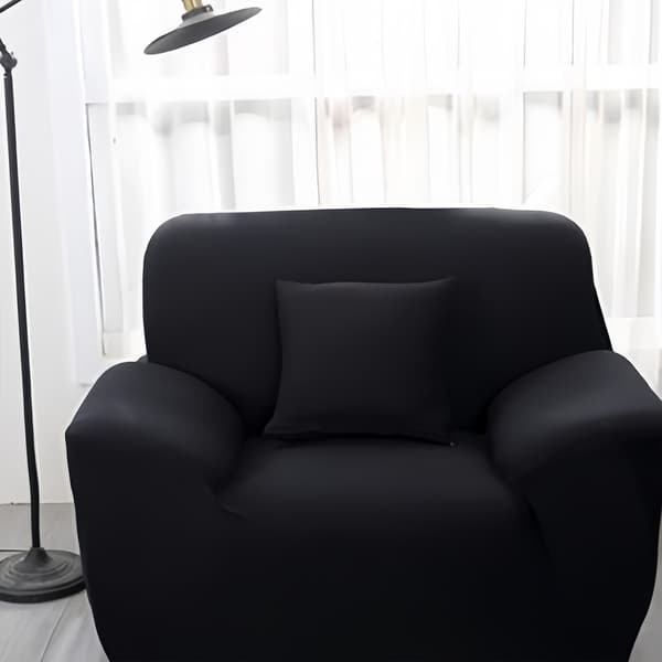 Stretch Sofföverdrag för Enkelsoffa, Hög Stretch Super Fit Material Sofföverdrag med Elastisk Design för Universell Passform, Ger Fullständigt Skydd