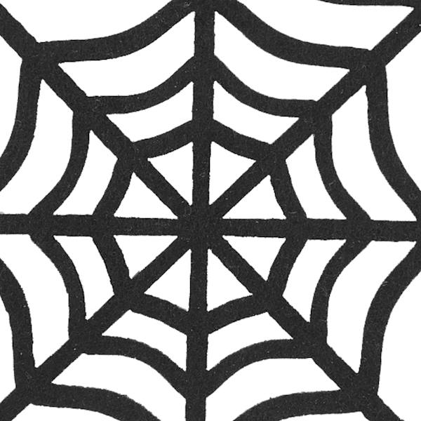 20 st Halloween-dekorationer för vägg, festtillbehör, spindelnätformade i filt för hemmet