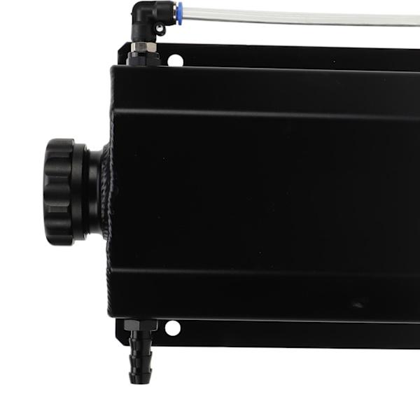 Kølemiddel Overløbstank Aluminium Legering 2L Kapacitet Universal Radiator Reservoir Tank til De Fleste Biler Sort