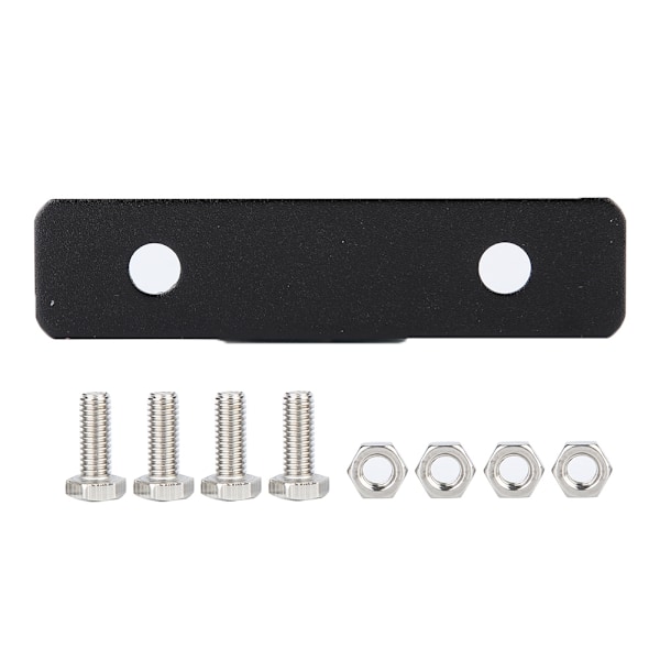 L-formet Universal Modificeret Aluminium Bil Nummerplade Ramme Sort