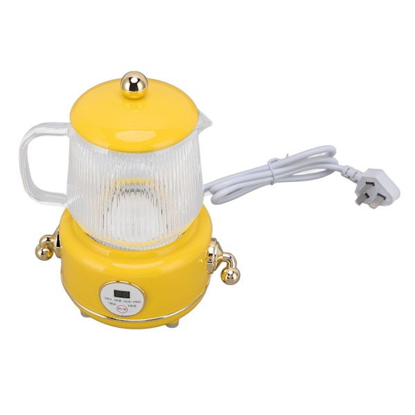 600ml Elektrisk Värmepanna 50Hz Exakt Matlagning Glas Elektrisk Tekanna för Studentrum Hem Camping Resor