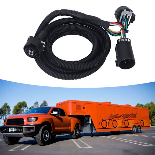 7-polet Trailer-kabelsæt 56070 Sort Udskiftning til Ram 1500 Classic 2019‑2021