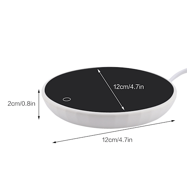 Elektrisk Te Kop Varmepude Mælk Kaffe Drikkekop Varmeplade Tyngdekraftsensor 220V EU Stik