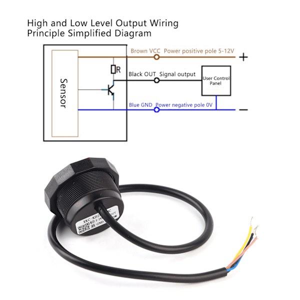 Sensor Fotoelektrisk Switch Sikkerhedsalarm Menneskekrop Infrarød Detektor Enhed DC5‑24V