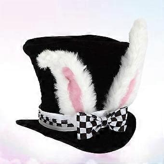 Påskehare ørehatt unisex hatt hodeplagg kaninhatt hodeplagg utkledning svart