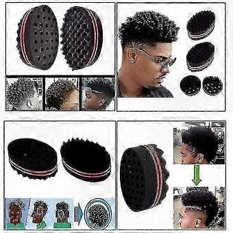 Hårstyling Svamp Kam, Twisting Wave Borste för Enkel Hårstyling