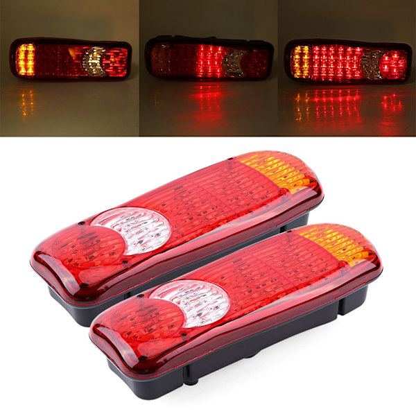 2 kpl 12V 46 LED:n takavalot, takajarruvalot, pysäytysvalot, suuntavilkut autoon, kuorma-autoon ja pakettiautoon