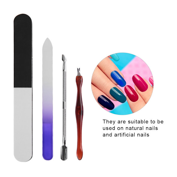 5-pack Professionellt Nagelkonst Manikyr Pedikyr Verktygssats Nagelslipningssvampar Filer Polerare