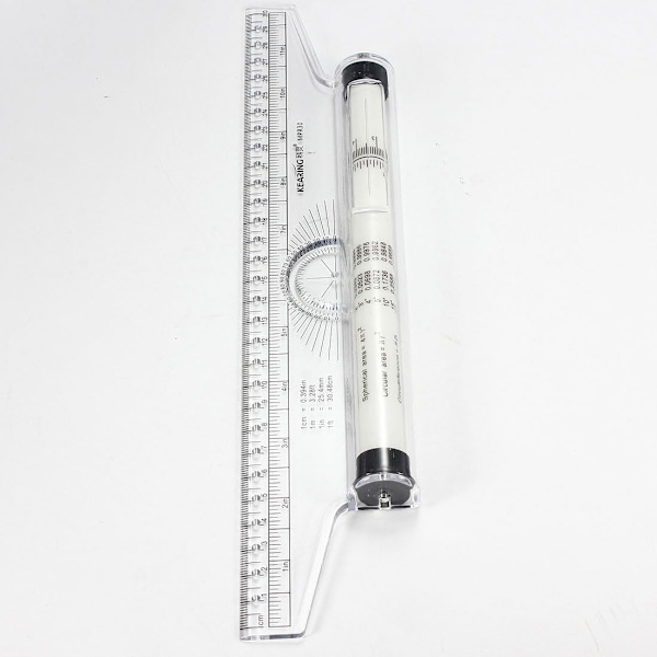 30 cm Målelineal Parallel Rullende Lineal Multifunktionel