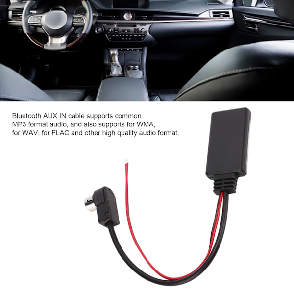 Auton langaton Bluetooth 5.0 -moduuli AUX IN -kaapeli Alpine KCA121B AINET CDA9857 CDA9886:lle