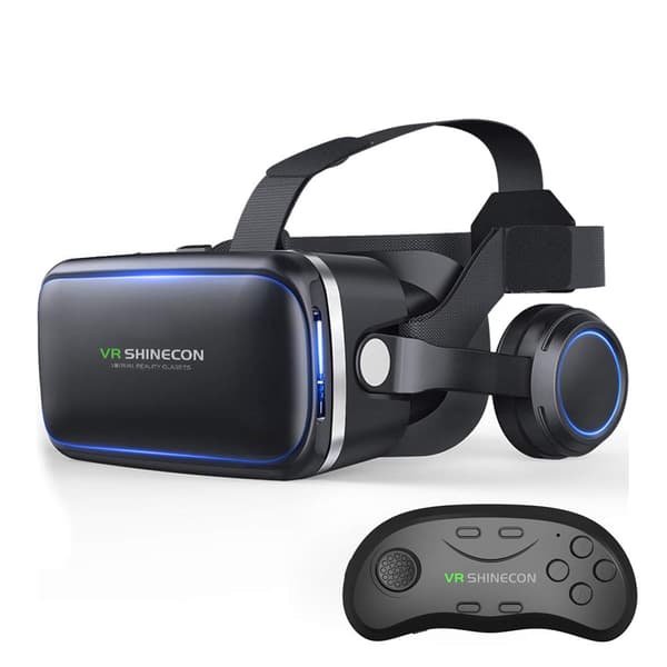 VR-headset Virtual Reality 3D-glasögon med fjärrkontroll