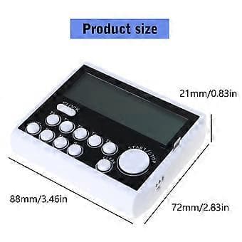 Multifunktionell 5-kanals matlagningstimer med stor display & magnetisk fästning, mångsidig digital timer, enkel att använda