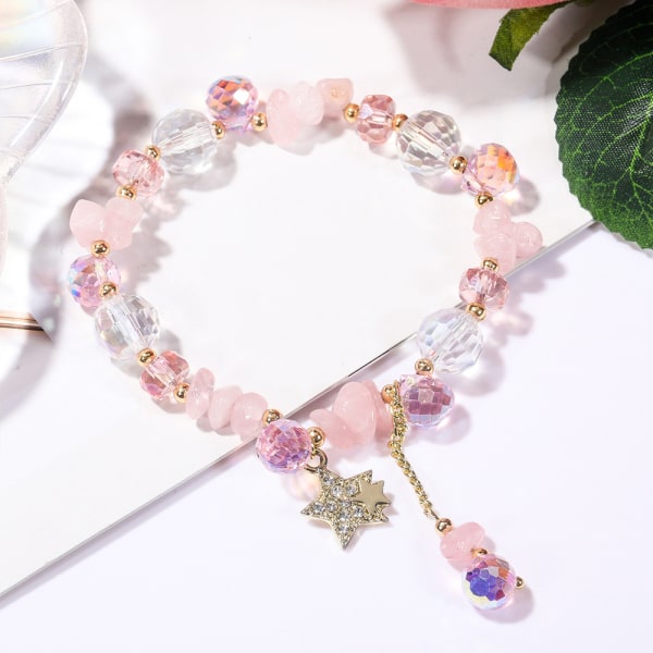 2st Womens Girls Beads Crystal Armband, Christmas and Valentin Style 3