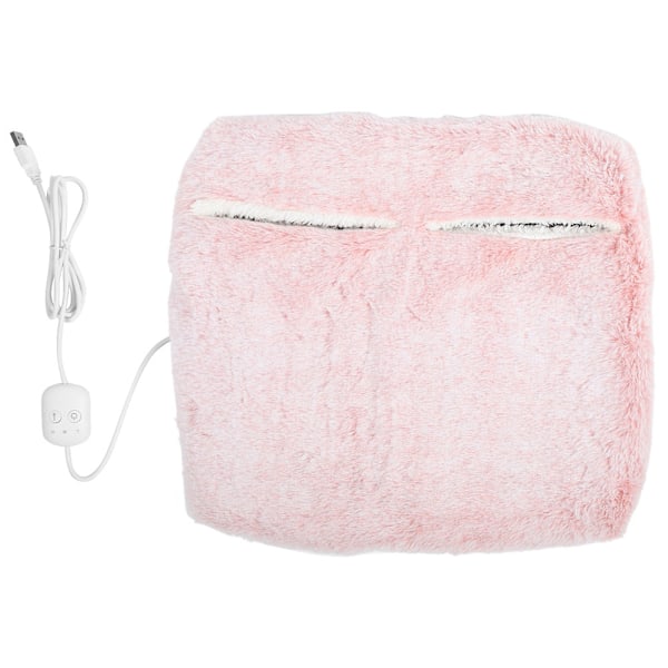 Elektrisk Fodvarmer Vinter Varme Hold Varme Terapi Blød Fod Wrap Pad Pink