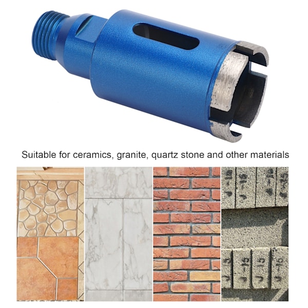 Diamantbor Hulsav Skærer 1/2BSP Keramik Fliser Marmor Granit Kvarts Sten Hardware 40mm