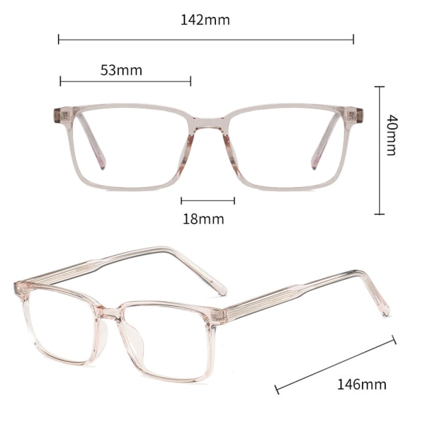Mote trend personlighet briller ramme anti-blå briller, laget