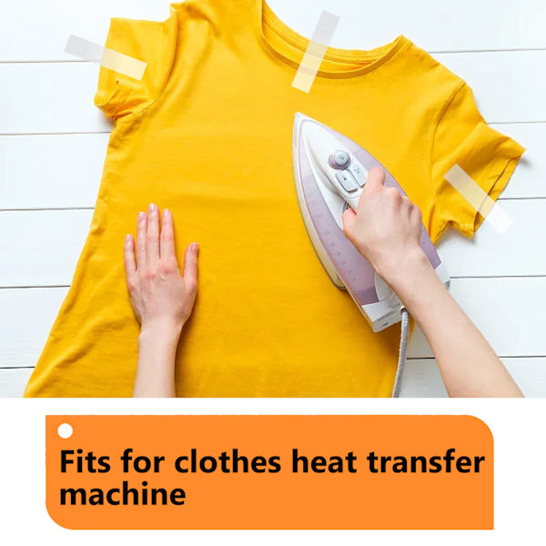 Värmetejper för värmepress, transparent temperaturtejp säkerställer säker elektroniktryckning och gör-det-själv-hantverk utan rester, stark vidhäftning för