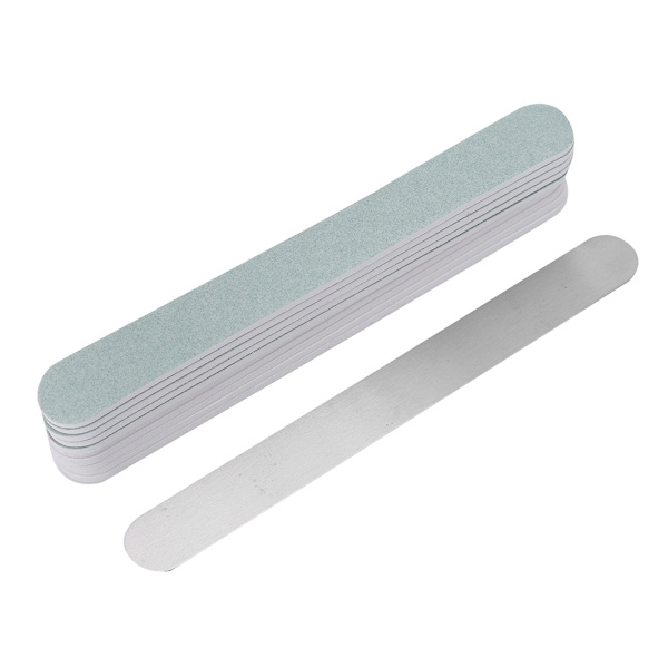 Utbytbara Nagelsandpapper Bar i Rostfritt Stål Slipband Nagelverktyg Polering Naglar Konstverktyg 4#