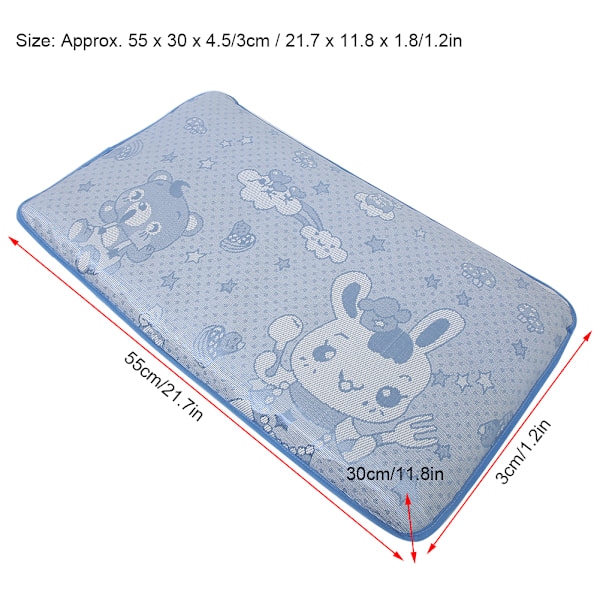 Baby Åndbar Hukommelsesskum Pude Børn Langsom Tilbagefald Søvn Pude (55 x 30 x 4.5 / 3cm)