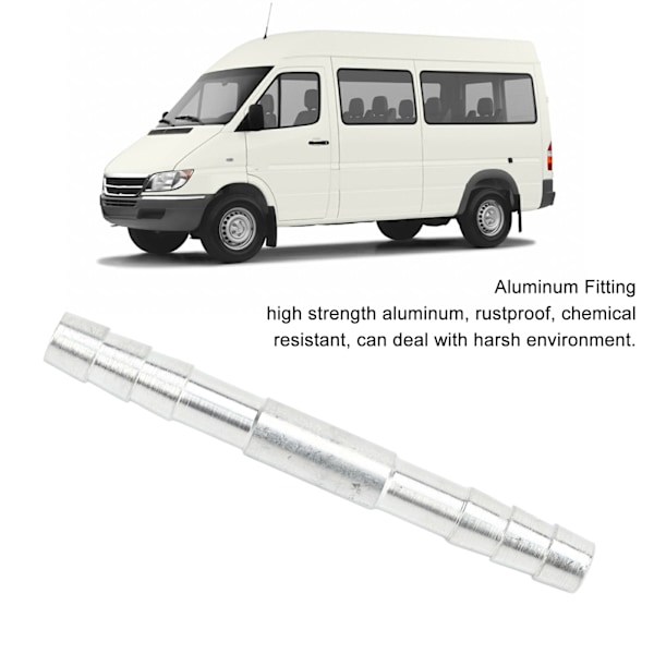 50 stk. Airconditionsslange Barb Fitting Aluminium Universal Høj Styrke Kølemiddel Slange Barb Connector 3/8in
