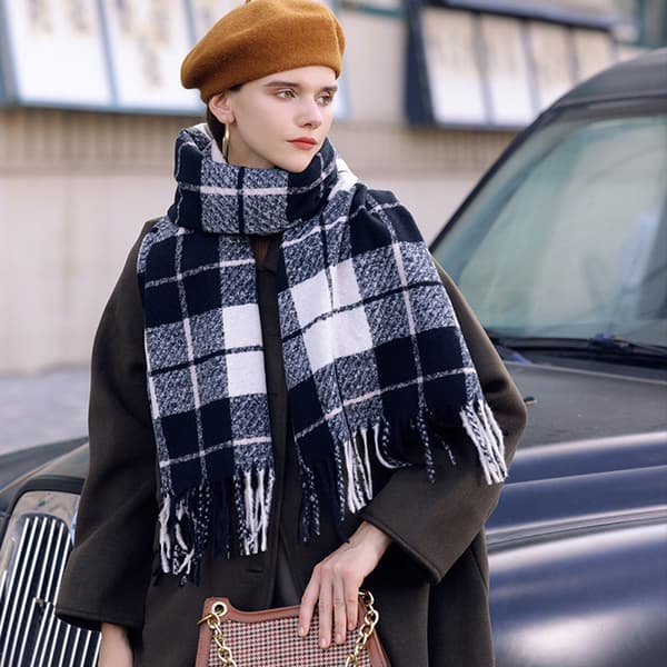 Tørklæde til kvinder - Dame Efterår Vinter Tørklæder, Langt Sjal Style 2