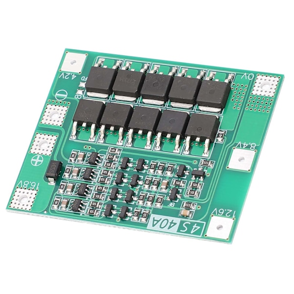 4-strenget Li-ion beskyttelsesplade 40A DC 16.8V Lithium Batteri Beskyttelsesmodul Forbedret Version