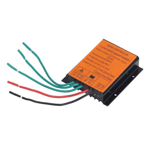 Vindladdningsregulator 48V 600W MPPT Lågspänningsladdning IP67 Skydd Steg Upp Vindenergi Reglerare 10A