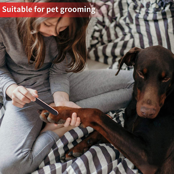 Återanvändbar Slitstark Nagelfil Smärgelbräda, Professionella Manikyr Pedikyr Verktyg för Salong och Hem DIY Nagelkonst (10 st)