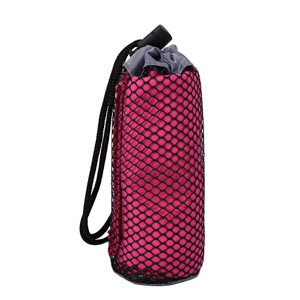 Mikrofiber Snabbtorkande Sport- och Resetork Handduk Absorberande Camping Gym Simning Utomhus Ros Röd