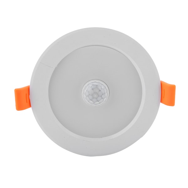 5W Rund 10LED Infraröd Sensor Downlight Människokroppsinduktion Taklampa (varmvitt ljus)