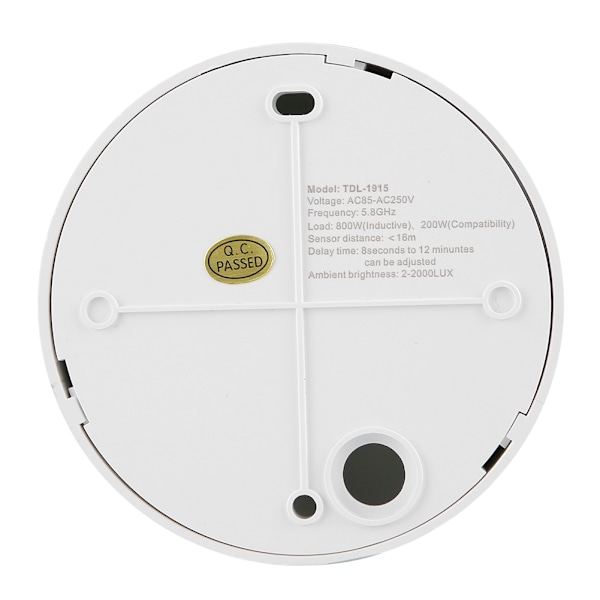Rörelsedetektor 360° Sensor Ljusströmbrytare 5.8GHz Högfrekvent Mikrovågsugn 85-250V
