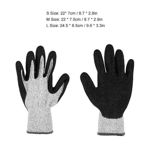 Arbejdsbeskyttende Havehandsker Sikkerhed Vandafvisende Antislip Nylon Handsker (S)