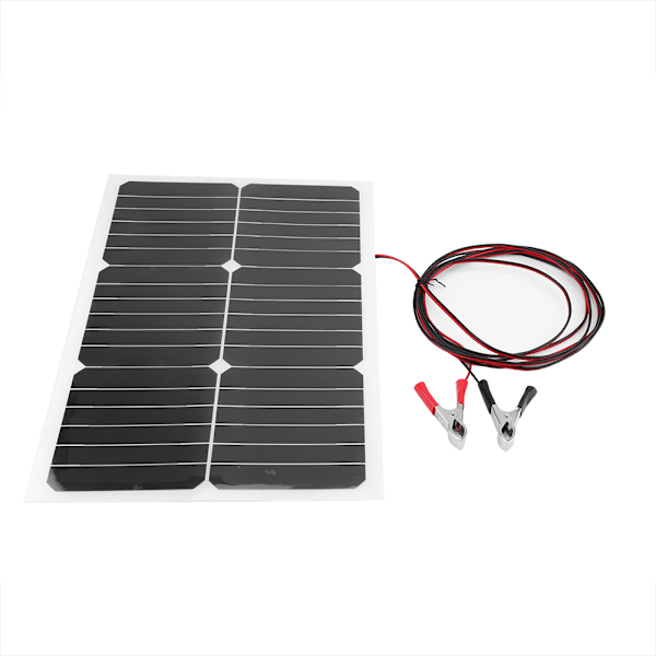 18V 20W Solcellepanel Batterilader for Bobiler og Båter