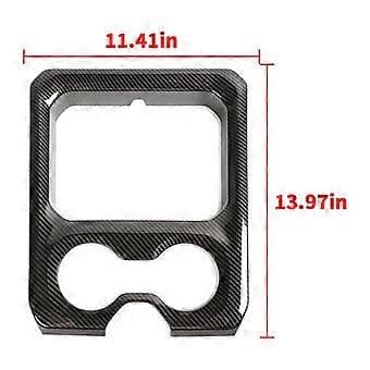 Midtkonsoll Front Armlene Koppholder Panel Deksel Trim for 2019-2022 Dodge RAM 1500 2500 3500, ABS