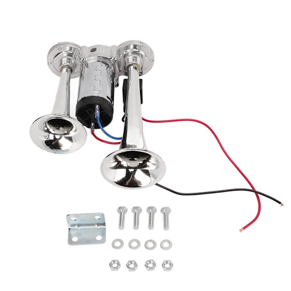 Lastebil Luft Horn 12V 130dB Dobbelt Trompet Super Høy Sterk Lufttrykk for Tog Båt Bil