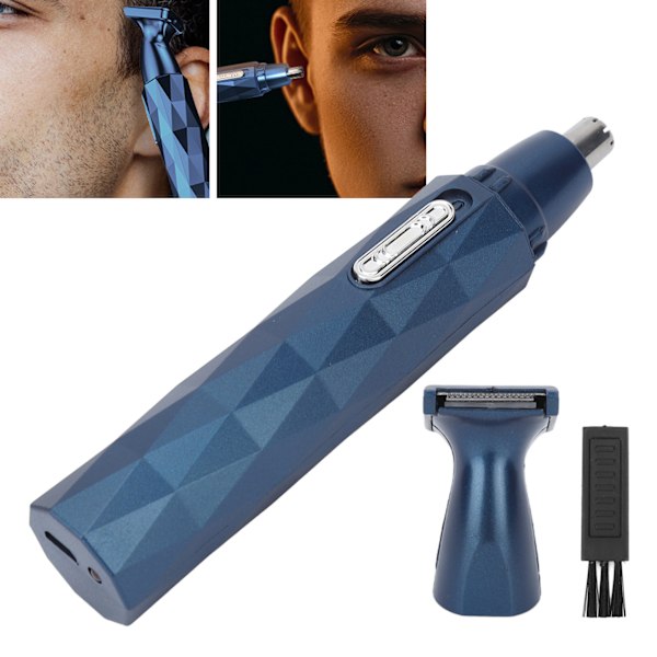 Nose Ear Hair Trimmer Clipper Rechargeable Grooming Shaving Eyebrow Cordless  Trimmer Eyebrow Sideburns Blue